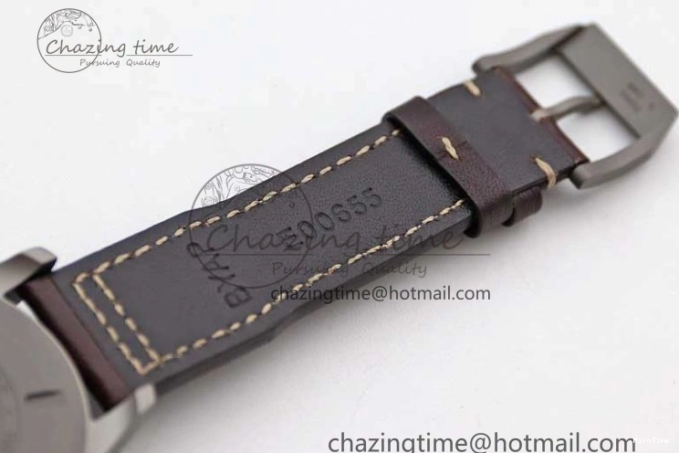 MIROTIME 0705 Mark XVIII IW327006 Titanium M+F 1:1 Best Edition Black Dial on Brown Leather Strap A Efficient 7052